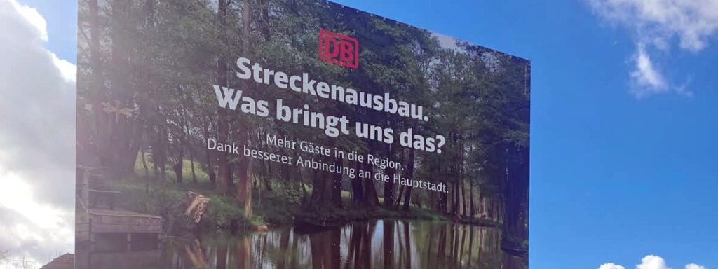 Cottbus-Lübbenau: 2-gleisiger Ausbau gestartet